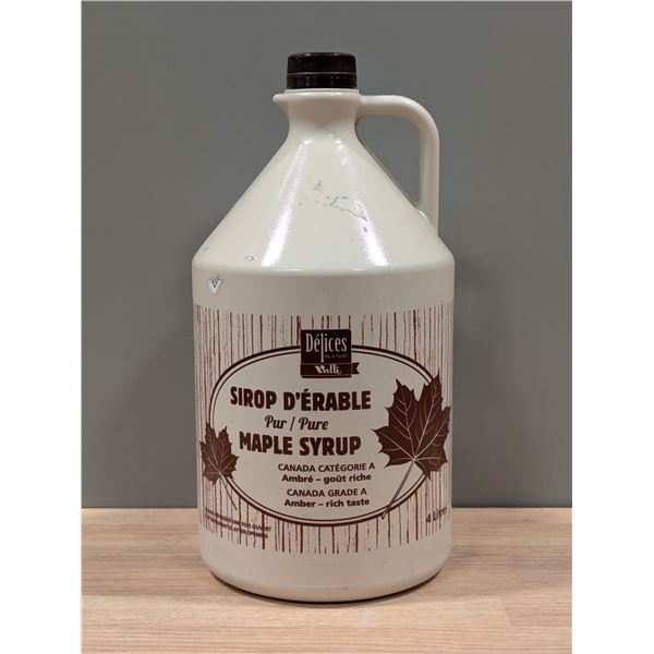 Delices Maple Syrup, Canada Grade A Amber, 4L | L3-2