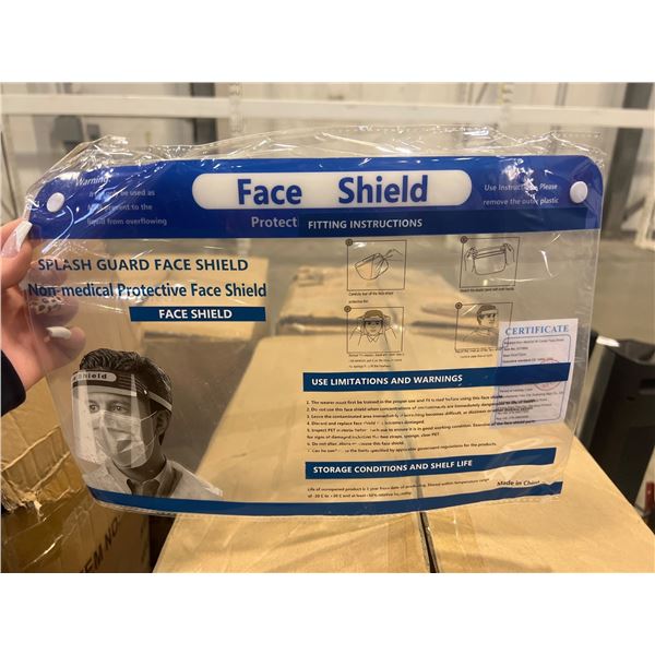 PALLET LOT - Non-Medical Protective Face Shields With Splash Guard