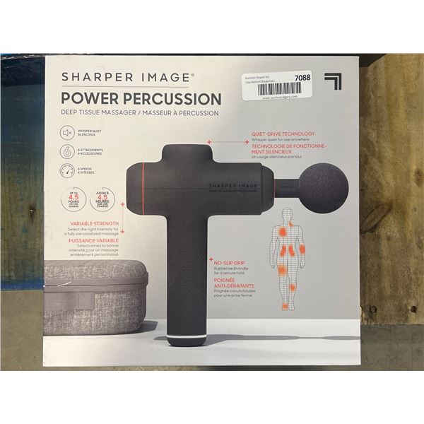 Sharper Image Power Percussion Deep Tissue Massager With Carrying Case