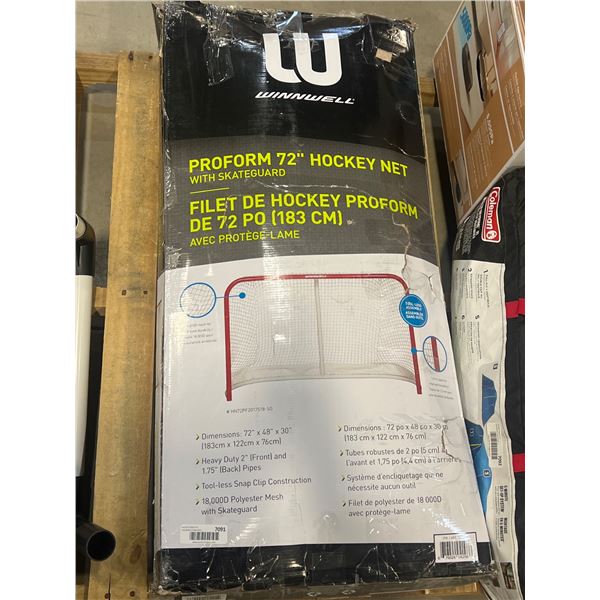Winnwell ProForm 72-Inch Hockey Net with Skate Guard