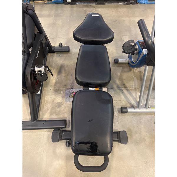 Centr Branded Adjustable Workout Bench with Padded Seat and Supports