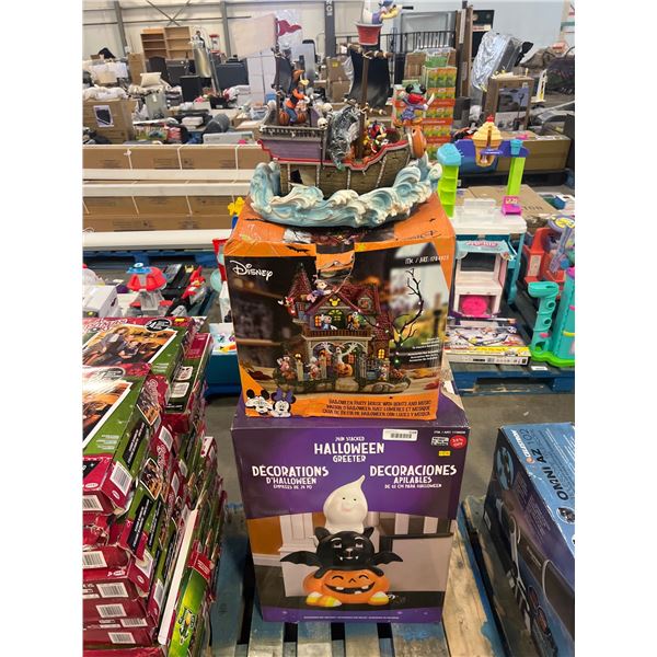 Disney Halloween Party Figurines and Decorations, Multi-Item Lot