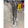 Image 3 : Two Pre-Lit Artificial Trees with LED Lights and Power Adapters
