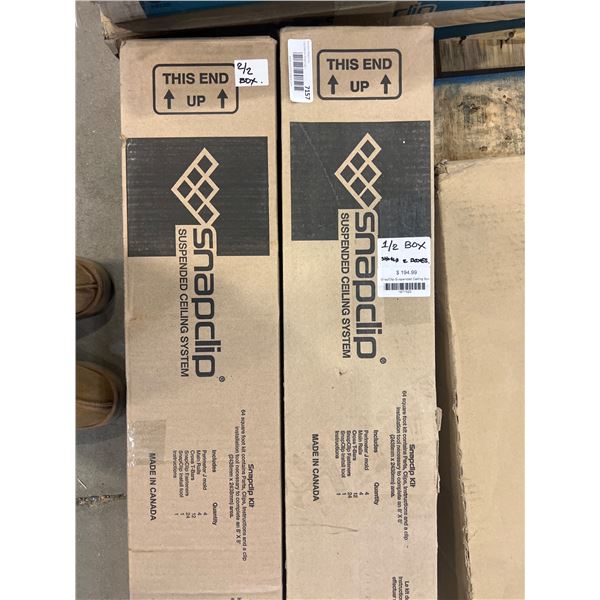 SnapClip Suspended Ceiling System Kit for 64 Sq. Ft, Made in Canada