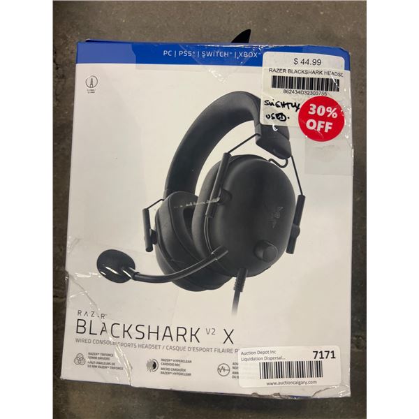 Razer BlackShark V2 X Wired Gaming Headset for Multiple Platforms