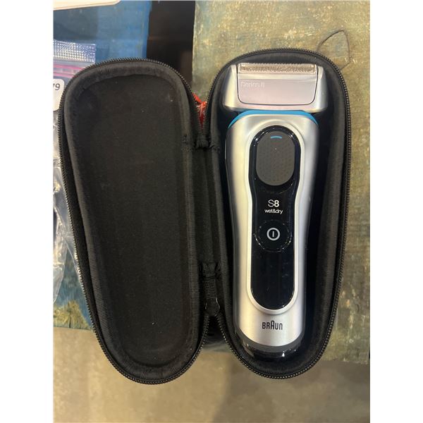 Braun Series 8 Electric Shaver, Wet & Dry, Silver
