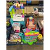 Image 1 : PALLET LOT – Children’s Toys Including Ride-On and Dollhouse Models