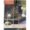 Image 1 : 3 LED Birch Trees With 58 LED Lights, Multiple Heights