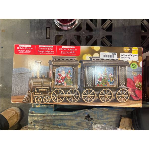 Holiday Express Front Train Motion Glitter Decoration, ITM/ART 1601431