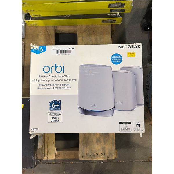 Netgear Orbi AX3000 RBK653S Tri-Band WiFi 6 System