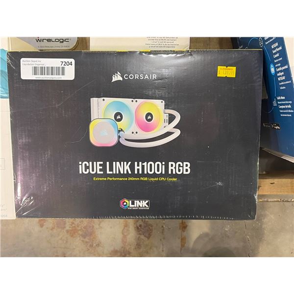 Corsair iCUE LINK H100i RGB Liquid CPU Cooler with 240mm Radiator