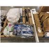 Image 1 : PALLET LOT – Shades, Face Shields, Curtains, and Bedding