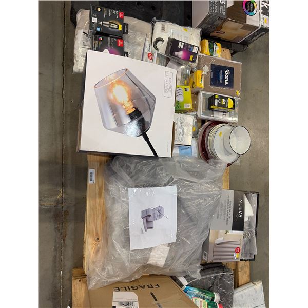 PALLET LOT – Mixed Home Goods and Lighting Fixtures Featuring Gramercy Pendant