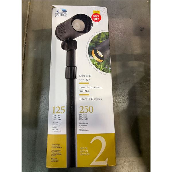 John Timberland Solar LED Spot Light Set of 2 – 125 Lumens, 2500K Color Temp