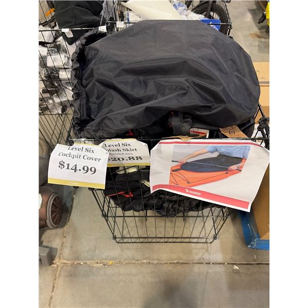 Level Six Cockpit Cover, 14101814, Black Nylon with Straps