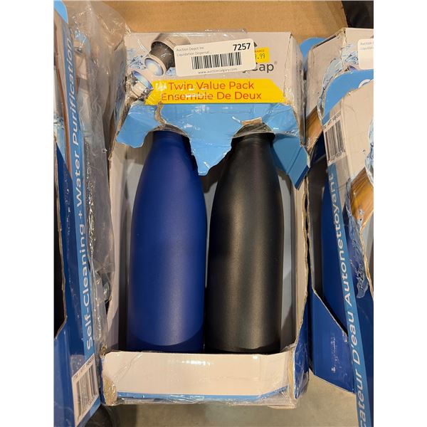 Two 17 oz/500ml Purification Water Bottles