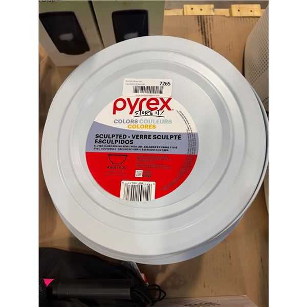 35 Pyrex Store ‘N’ See Sculpted Glassware Lids, Model 2265