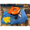 Image 1 : Inflatable Slide with Fan Motor for Recreational Use
