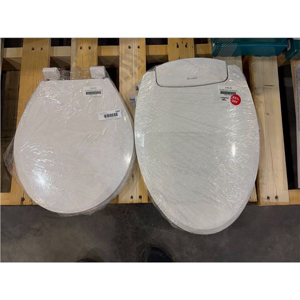 Brondell Swash CL99 Non-Electric Toilet Seat with Hardware Components