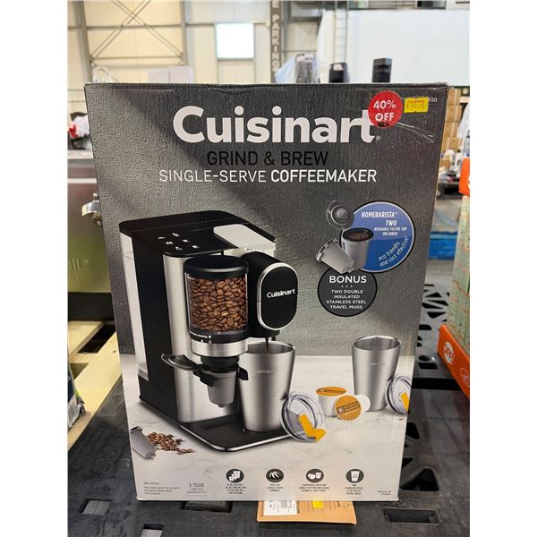 Cuisinart Grind & Brew Single-Serve Coffeemaker With Bonus Accessories