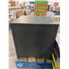 Image 2 : Metal Tank Cover with Rectangular Cutout and Dark Finish