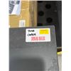 Image 4 : Metal Tank Cover with Rectangular Cutout and Dark Finish