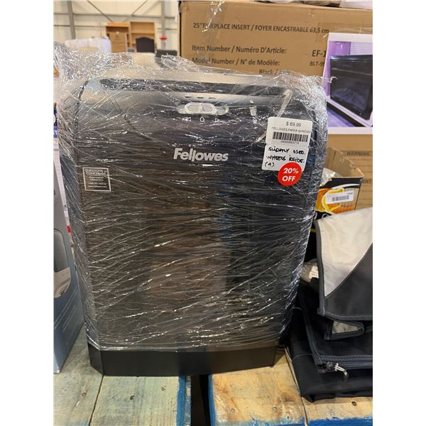 Fellowes Paper Shredder With Wheels, Model 043859805716