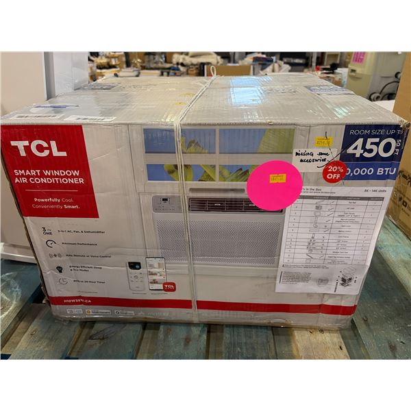 TCL Smart Window Air Conditioner 10,000 BTU with Wi-Fi Control