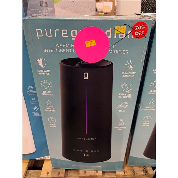 PureGuardian Warm & Cool Mist + UV-C Intelligent Ultrasonic Humidifier