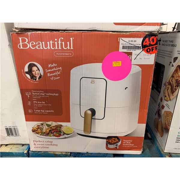 Beautiful 6-Quart Air Fryer With Touchscreen – White