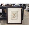 Image 1 : Framed Botanical Print with Matted Artwork