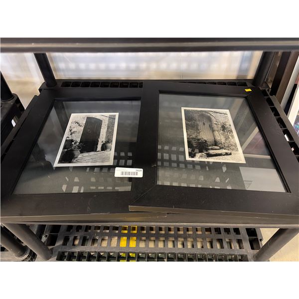 Black Frames with Black and White Architectural Prints