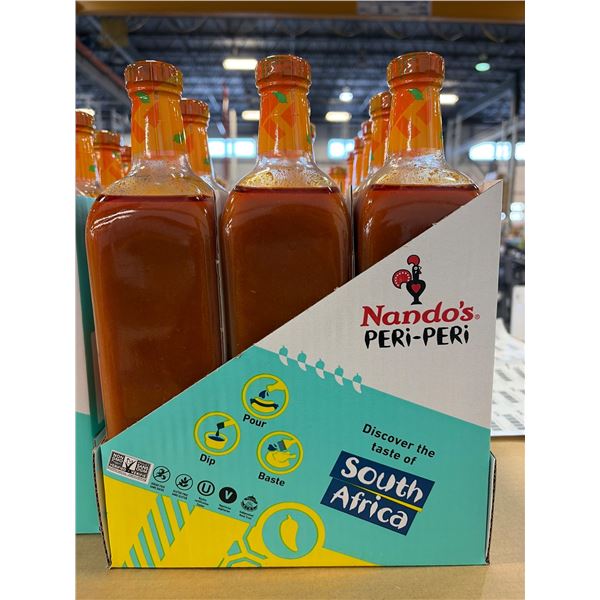 Nando’s Peri-Peri Medium Sauce, 1L Bottles, Set of 6