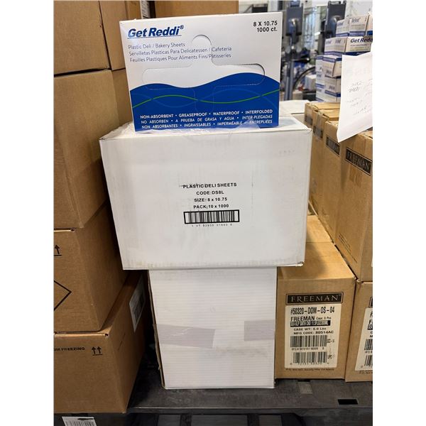 Get Redd! Plastic Deli Sheets, DS8L, 8 x 10.75, 2 Cases of 10,000 Total