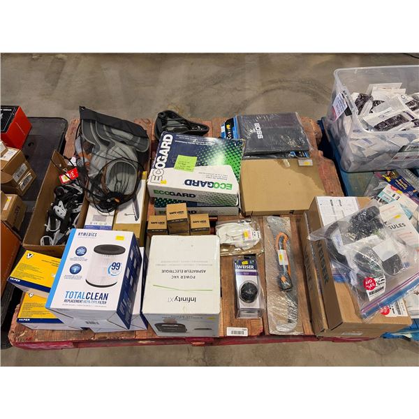 PALLET LOT – mix of safety items, automotive and household items