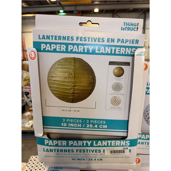 Paper Party Lanterns Set – case lot of 12