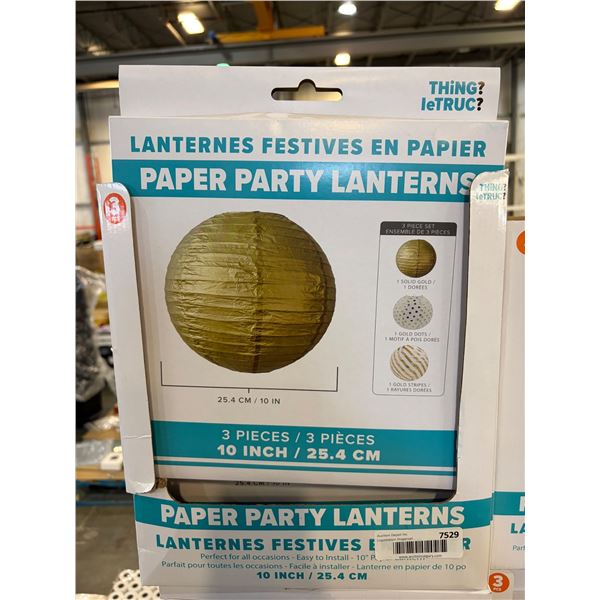 Paper Party Lanterns Set – case lot of 12
