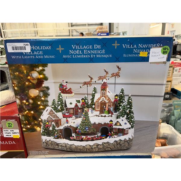 Holiday Village with Lights and Music – Model Unknown