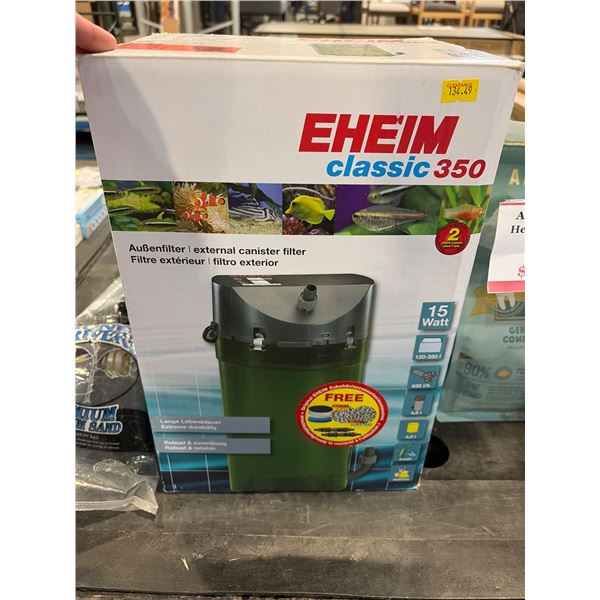 EHEIM Classic 350 External Canister Filter with Additional Pet Care Items