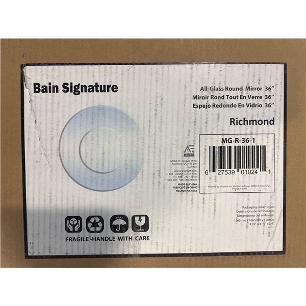 Bain Signature MG-R-35-1 Round Mirror with Chrome Frame