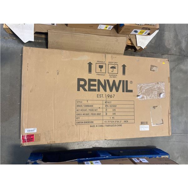 Renwil MT1627 Model Wall Mirror with Dimensions