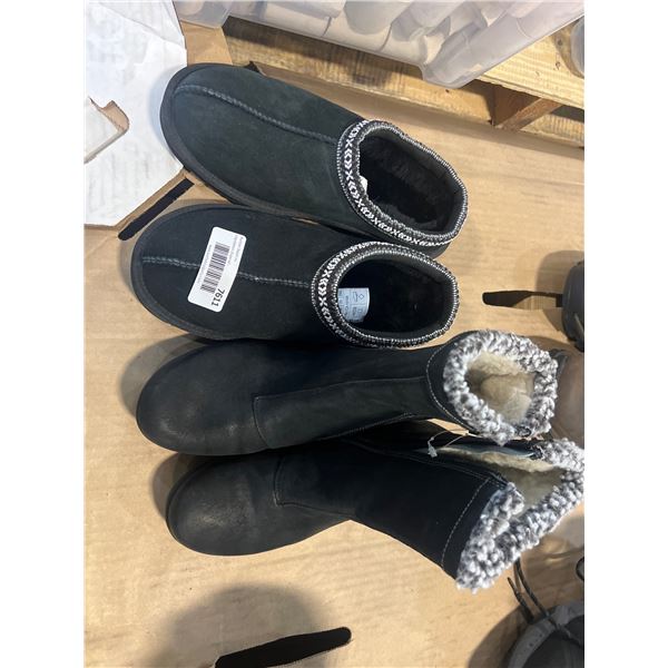 Black Women’s Slippers and Boots, Item/Art. 777137, Size US 8/UK 6/EU 38