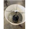 Image 2 : Table Lamp With Glass Base and Fabric Shade