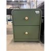 Image 2 : Green Storkcraft Santos Nightstand with Two Drawers