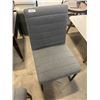 Image 1 : Gray Upholstered Metal Frame Dining Chair