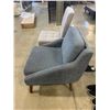 Image 3 : Gray Upholstered Accent Chair and Armless Dining Chair Set