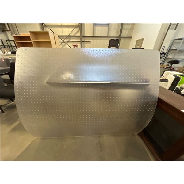 Ecotex Clear Rectangular Chair Mat for Carpets, 4 ft x 5 ft