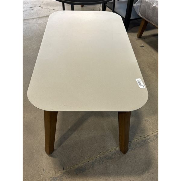 Rectangular Coffee Table With Wooden Legs