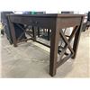 Image 1 : Wooden Desk With Integrated Power Outlets and USB Ports