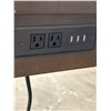 Image 3 : Wooden Desk With Integrated Power Outlets and USB Ports